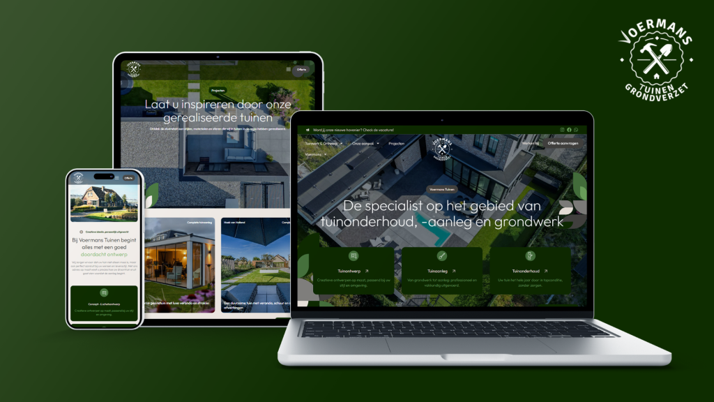 Website hovenier Voermans Tuinen gemaakt door Upstream Marketing